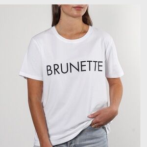NWT BRUNETTE the label The "BRUNETTE" Classic Crew Neck Tee